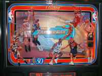 NBA Fastbreak pinball backglass