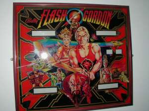 Flash Gordon pinball back glass