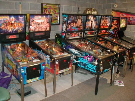 Pinball machines in private ownership