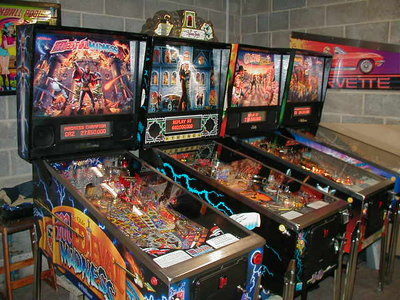 Medieval Madness, Addams Family and Cactus Canyon pinballs
