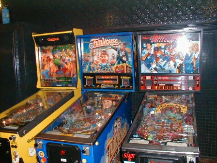 Cactus Jacks, Funhouse and Rollergames pinballs
