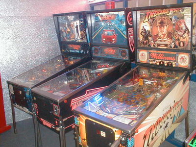 Twilight Zone, Getaway and Indiana Jones pinballs