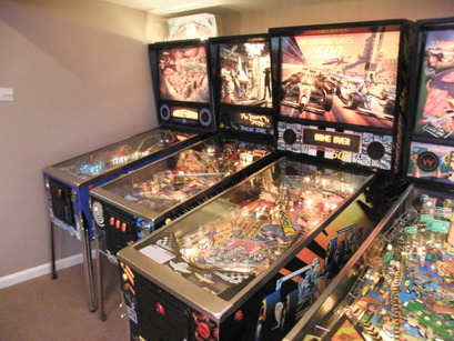 Lots of pinball machines