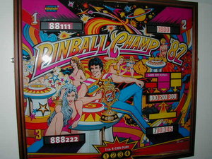 Pinball Champ backglass