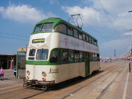 Blackpool tram 715