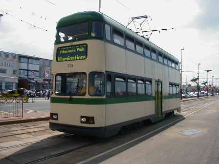 Blackpool tram 709