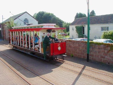 Miniature toastrack tram