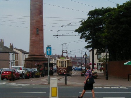 Blackpool vintage old tram